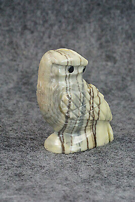 Owl Zuni Fetish Carving - Edison Bobelu