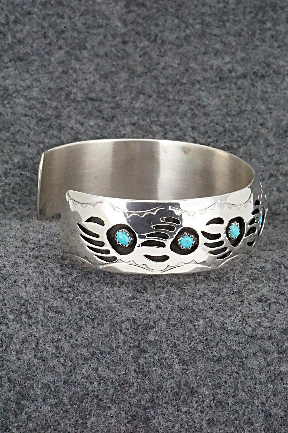 Turquoise & Sterling Silver Bracelet - Pearlene Spencer