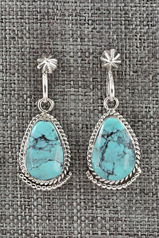Turquoise and Sterling Silver Earrings - Sharon McCarthy