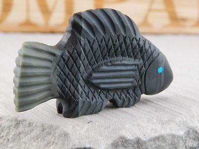 Fish Zuni Fetish Carving - Justin Natewa - High Lonesome Trading