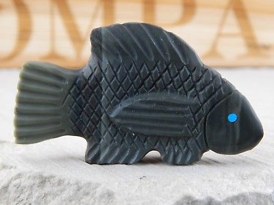 Fish Zuni Fetish Carving - Justin Natewa - High Lonesome Trading