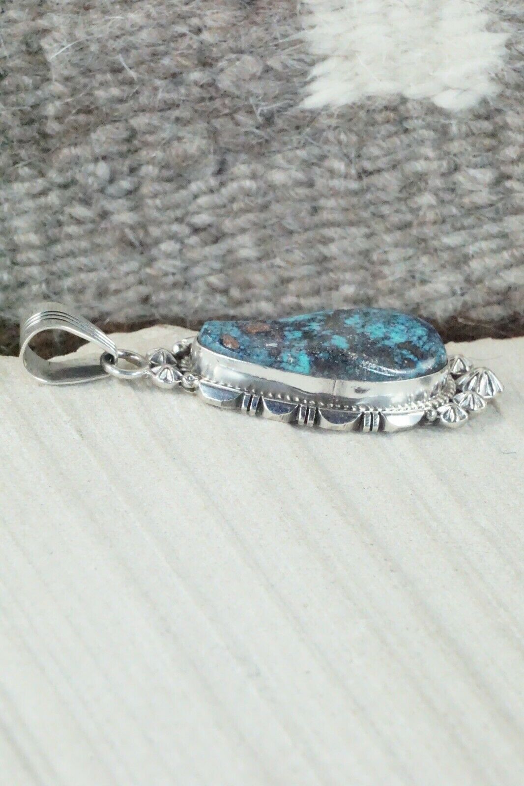 Turquoise & Sterling Silver Pendant - Daniel Benally