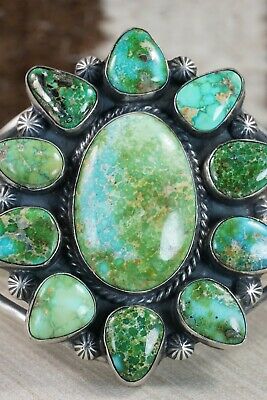 Navajo Turquoise & Sterling Silver Bracelet - Raymond Delgarito
