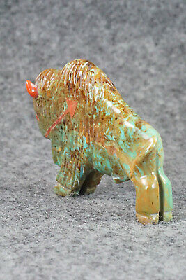Buffalo Zuni Fetish Carving - Andres Quandelacy