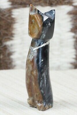 Cat Zuni Fetish Carving - Kenny Chavez