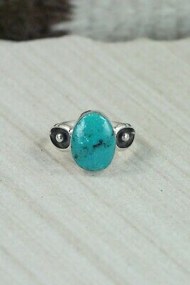 Turquoise & Sterling Silver Ring - Mark Barney - Size 6.25