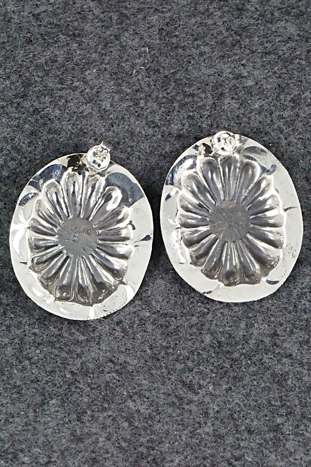 Turquoise & Sterling Silver Earrings - Joan Begay