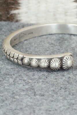 Navajo Sterling Silver Bracelet - Calvin Martinez