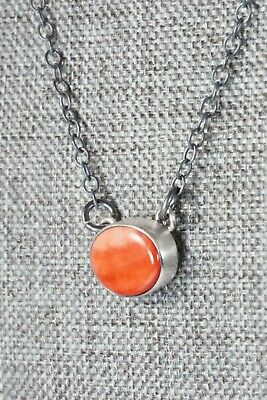 Spiny Oyster & Sterling Silver Necklace - Bernyse Chavez