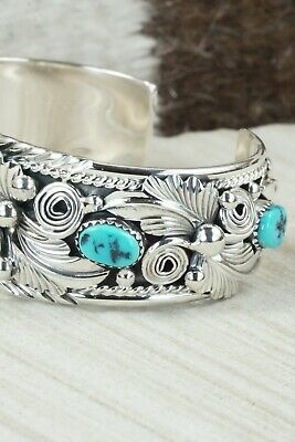 Turquoise & Sterling Silver Bracelet - Henry Attakai