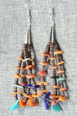 Multi Stone & Sterling Silver Earrings - Daniel Coriz