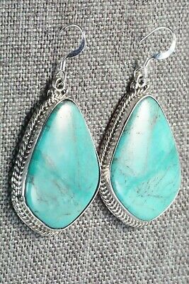 Turquoise & Sterling Silver Earrings - Annie Spencer