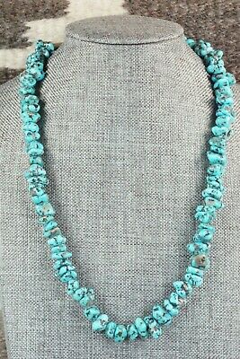 Turquoise and Sterling Silver Necklace - Navajo
