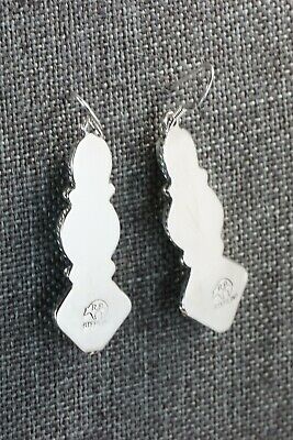 Turquoise & Sterling Silver Earrings - Annie Spencer - Navajo
