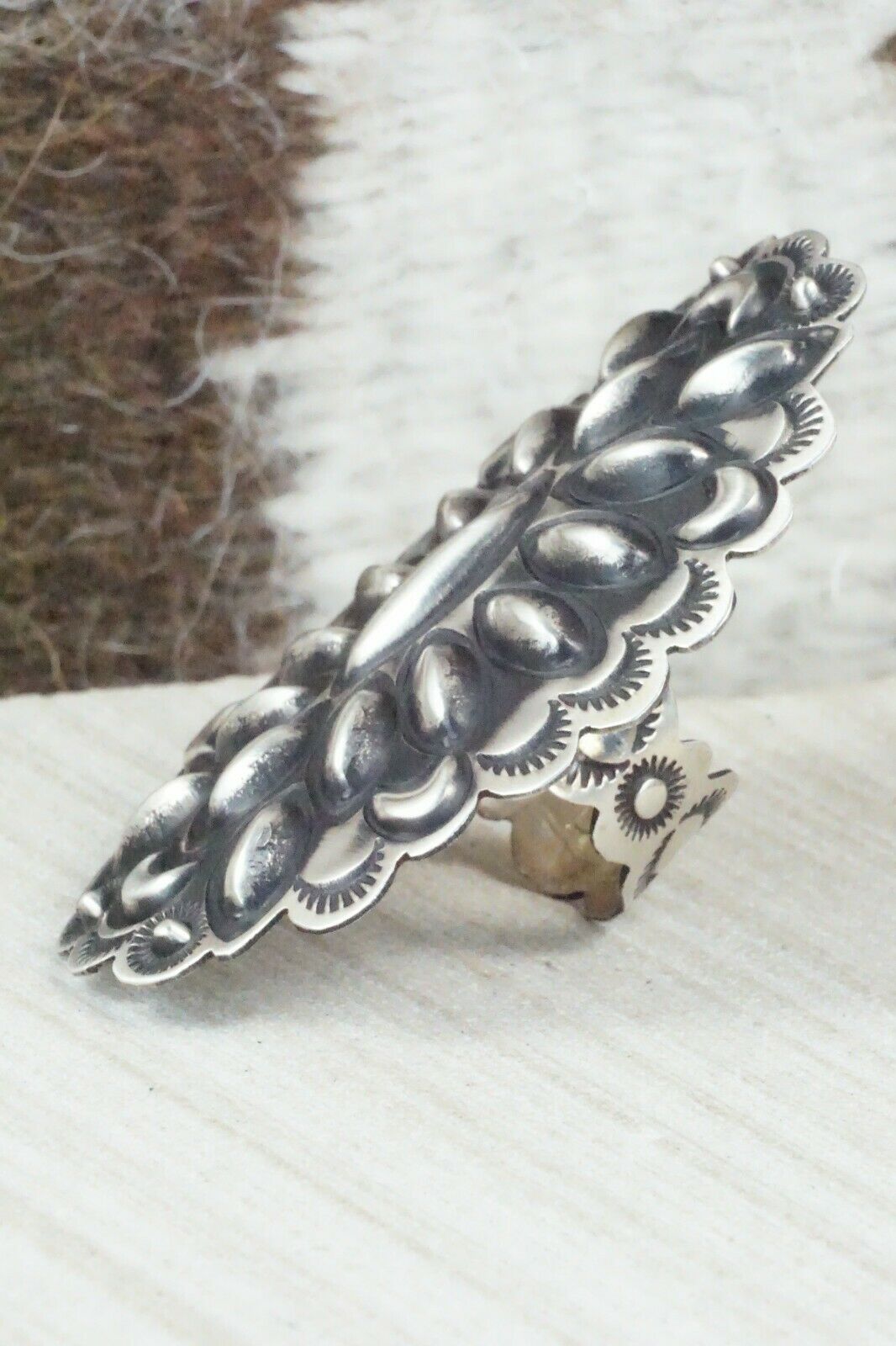 Sterling Silver Ring - Leander Tahe - Size 8.25