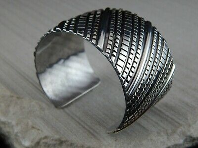 Navajo Sterling Silver Bracelet - Matilda John - High Lonesome Trading
