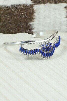 Lapis & Sterling Silver Bracelet - Stewart Nakatewa