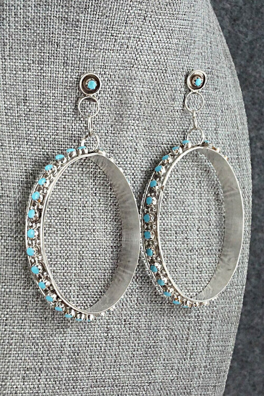 Turquoise & Sterling Silver Earrings - Joanne Cheama
