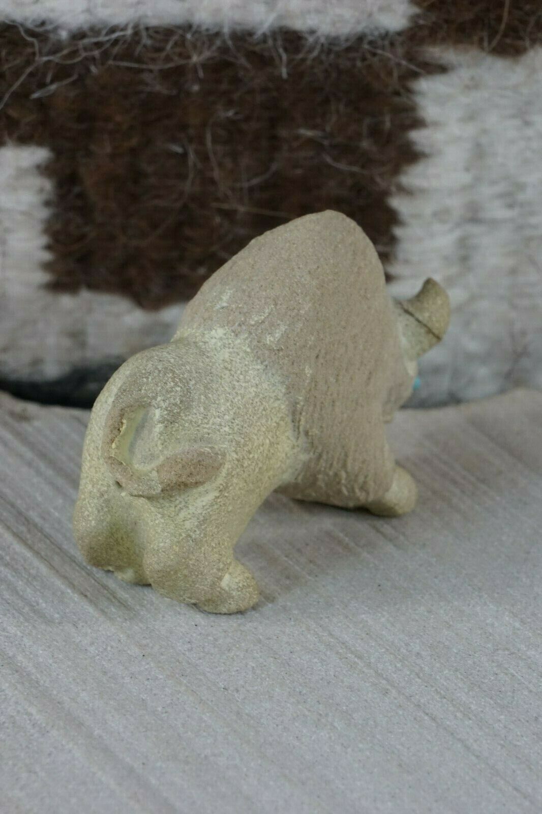 Buffalo Zuni Fetish Carving - Vince Chavez - High Lonesome Trading
