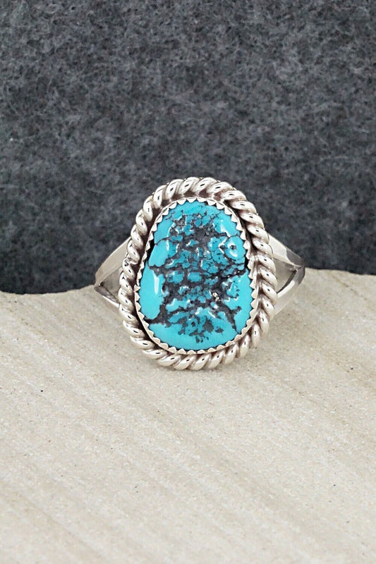 Turquoise & Sterling Silver Ring - Benjamin Martinez - Size 9.25