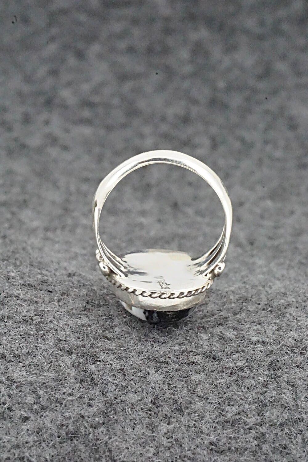 White Buffalo & Sterling Silver Ring - Grace Kenneth - Size 5