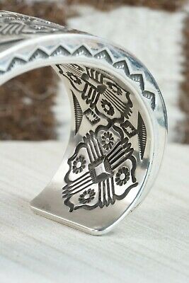 Navajo Sterling Silver Bracelet - Leander Tahe