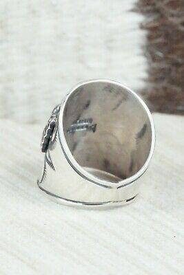 Turquoise & Sterling Silver Ring - Derrick Gordon - Size 9.5 - High Lonesome Trading