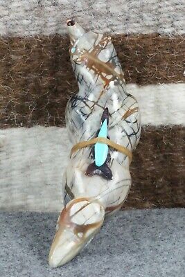 Wolf Zuni Fetish Carving - Freddie Leekya