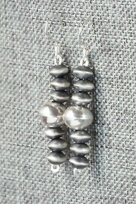Sterling Silver Navajo Pearl Earrings - Preston Haley