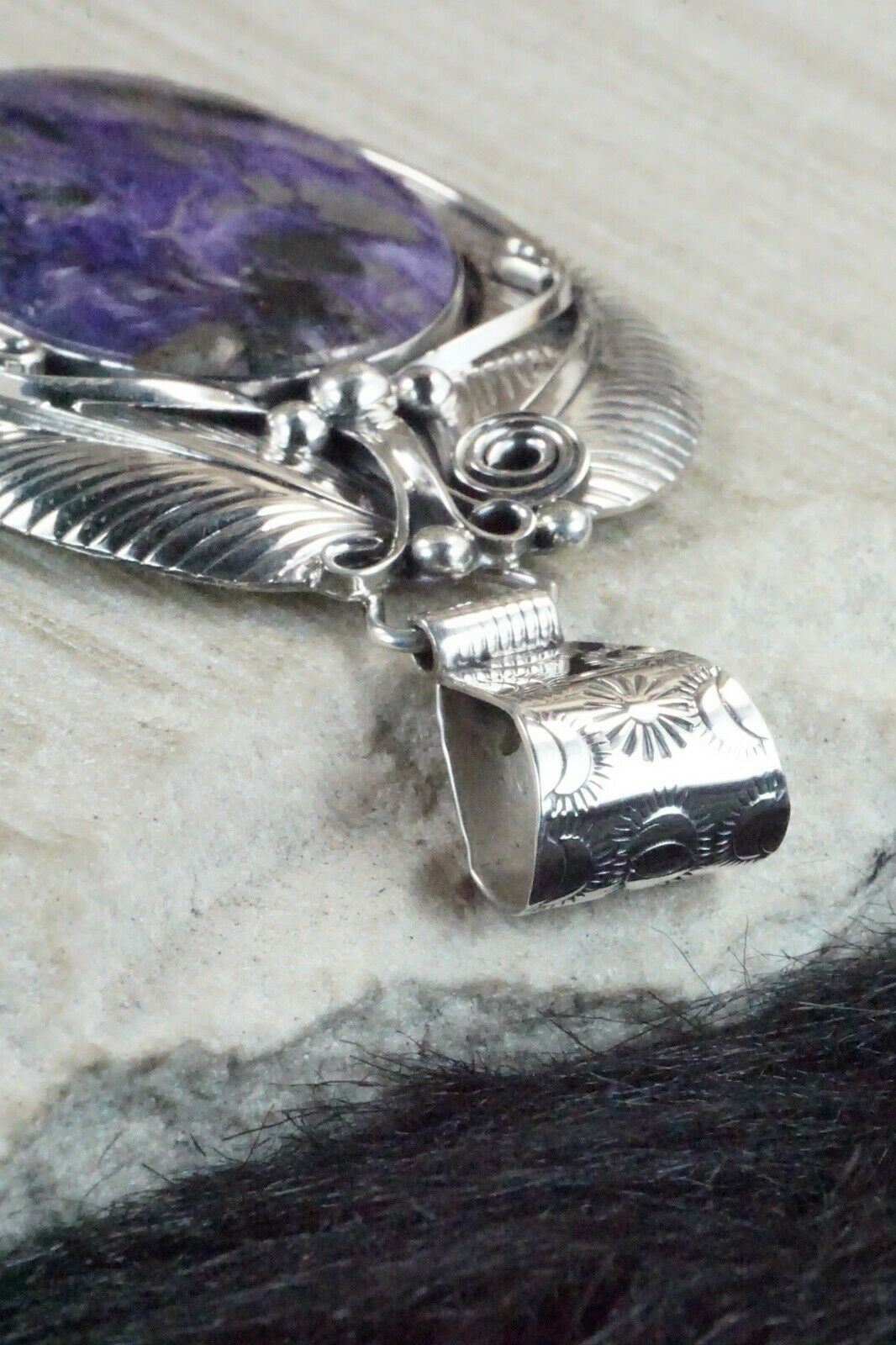 Charoite & Sterling Silver Pendant - Davey Morgan