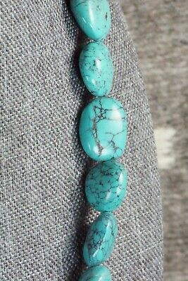 Turquoise & Sterling Silver Necklace - Navajo