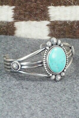 Turquoise and Sterling Silver Bracelet - Michael Calladitto