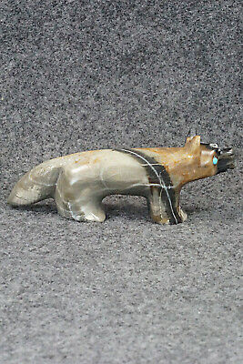 Wolf Zuni Fetish Carving - Ronnie Lunasee