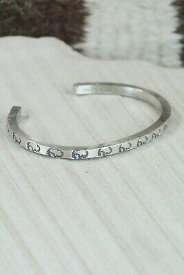 Navajo Sterling Silver Bracelet - Elaine Tahe