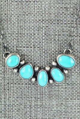 Turquoise & Sterling Silver Necklace - Bernyse Chavez