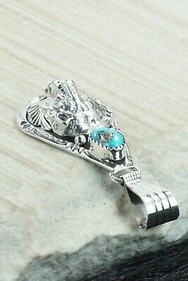 Turquoise and Sterling Silver Pendant - Henry Attakai