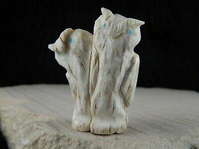 Owl - Zuni Fetish - Allison White - Zuni Owl Carving - Native American - High Lonesome Trading
