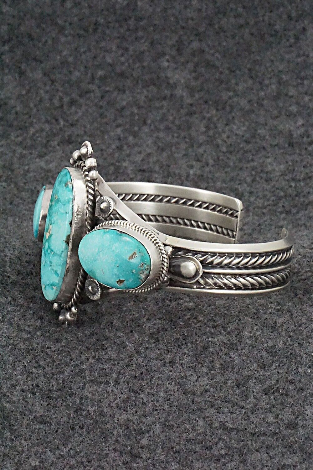 Turquoise & Sterling Silver Bracelet - Derrick Gordon