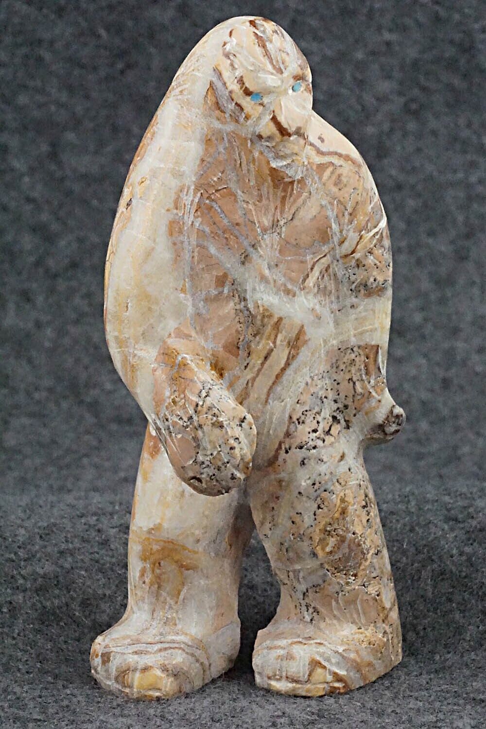 Bigfoot (Sasquatch) Zuni Fetish Carving - Cody Nastacio
