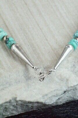 Turquoise & Sterling Silver Necklace - Navajo