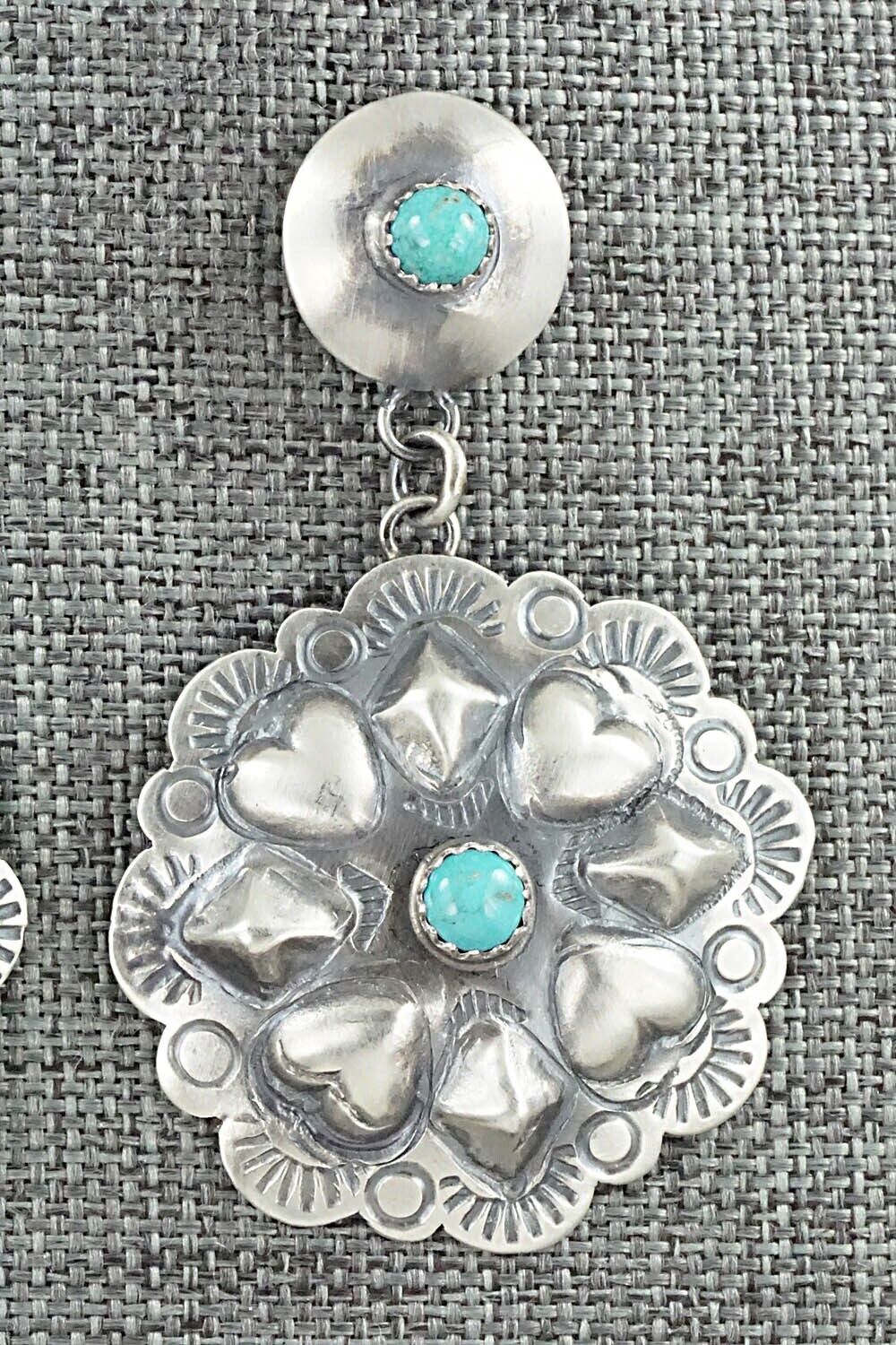 Turquoise & Sterling Silver Earrings - Gabrielle Yazzie