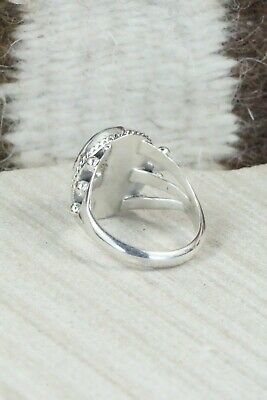 Turquoise & Sterling Silver Ring - Grace Kenneth - Size 8
