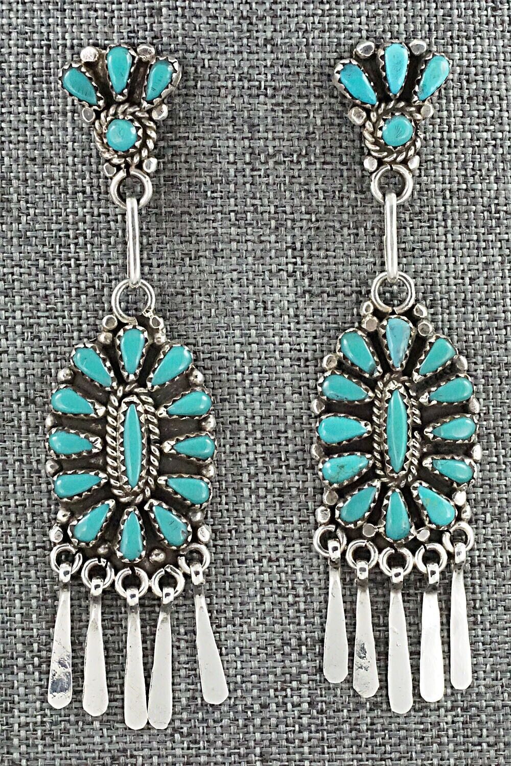 Turquoise & Sterling Silver Earrings - George Gasper