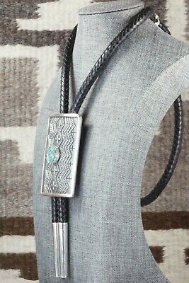 Turquoise & Sterling Silver Bolo Tie - Harrison Jim