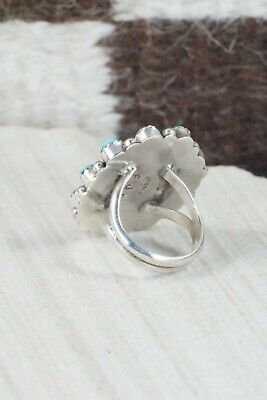 Turquoise and Sterling Silver Ring - Eunise Wilson - Size 7.5