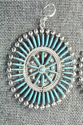 Turquoise & Sterling Silver Earrings - Iva Booqua