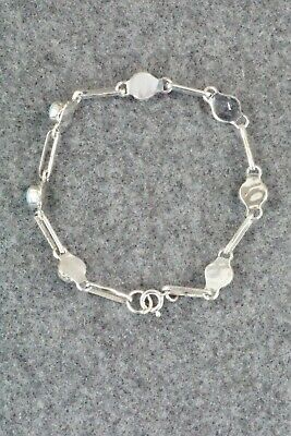 Turquoise & Sterling Silver Link Bracelet - Gina Dosedo