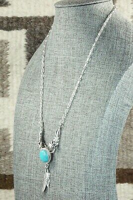 Turquoise & Sterling Silver Necklace - Lee Shorty