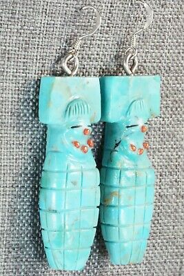 Turquoise & Silver Earrings - Claudia Peina