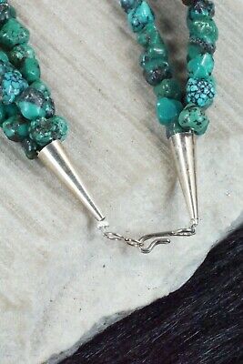 Turquoise & Sterling Silver Necklace - Navajo